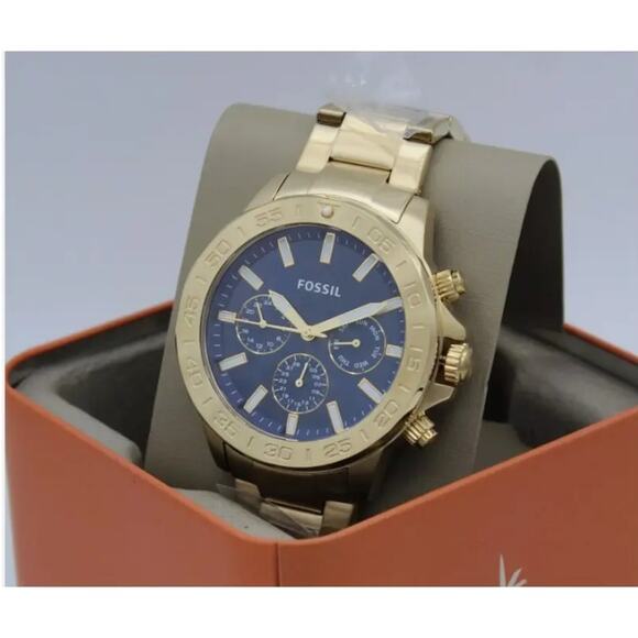 Fossil BQ2706 Bannon Multifunction Gold-Tone Stainless Steel Watch - Picture 1 of 7